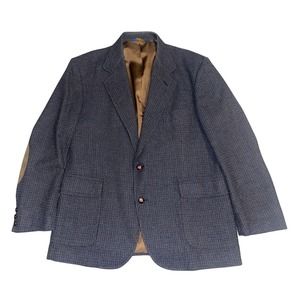 Pendleton Men’s 44 Long Wool Western Jacket Blazer Elbow Patch Tweed Vintage